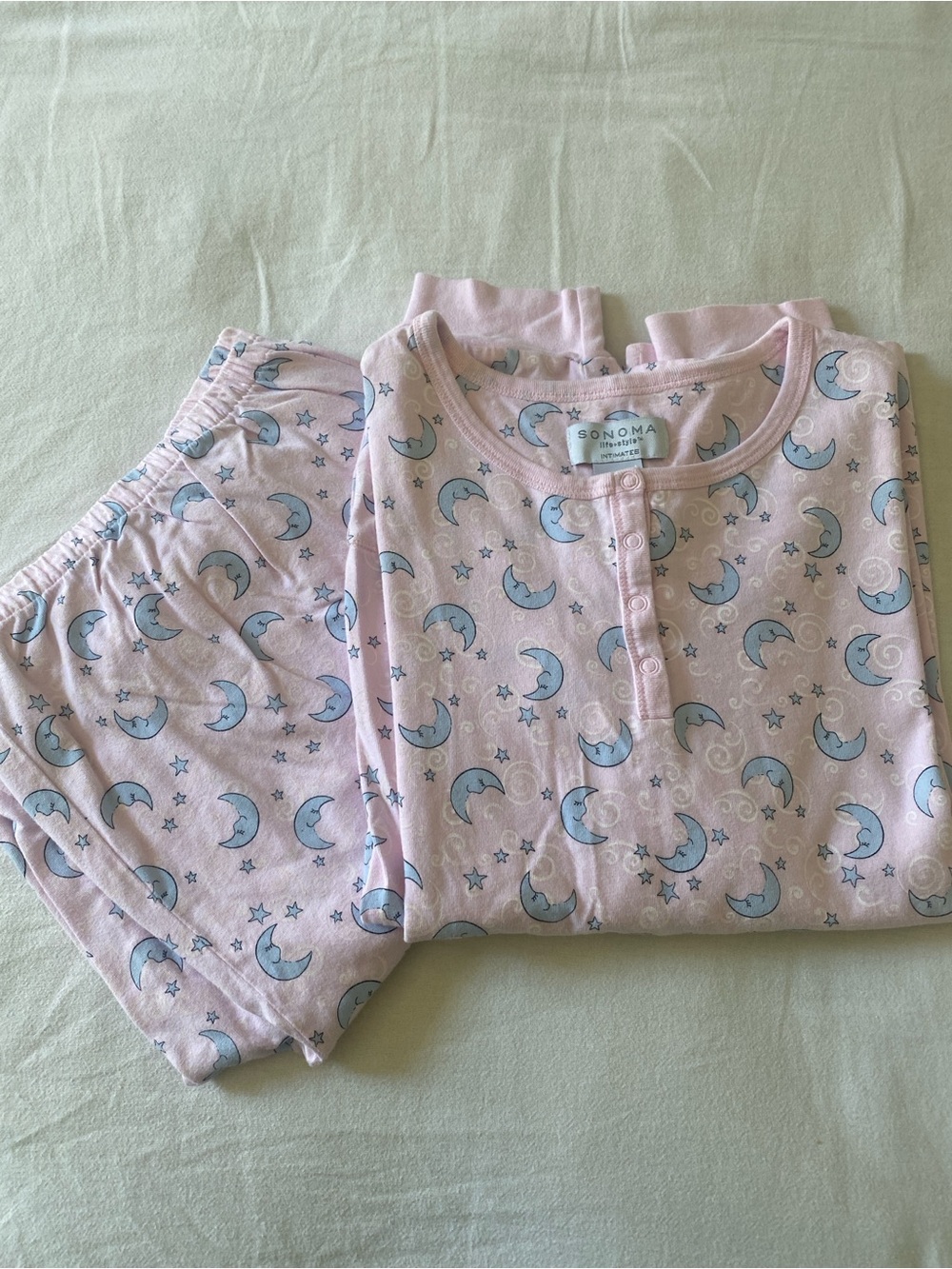 Sonoma Pink Moon & Stars Women’s  Pajama Set